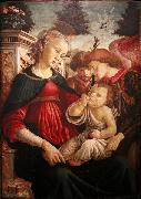 Sandro Botticelli Virgin and child with two angels oil